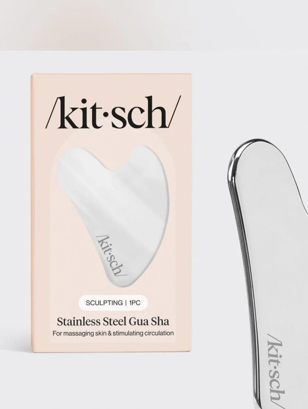 Kitsch Stainless Steel Gua Sha Facial Massage Tool Skin Care Lymphatic Drainage
